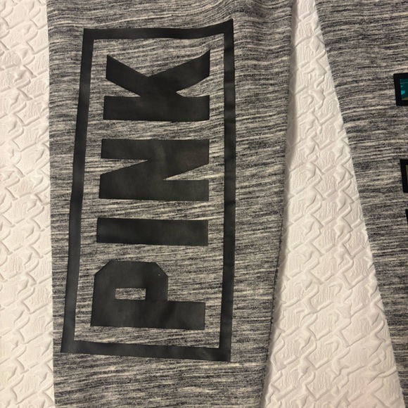 PINK size medium logo jogger sweat pants with Hawaiian floral print - Picture 3 of 9